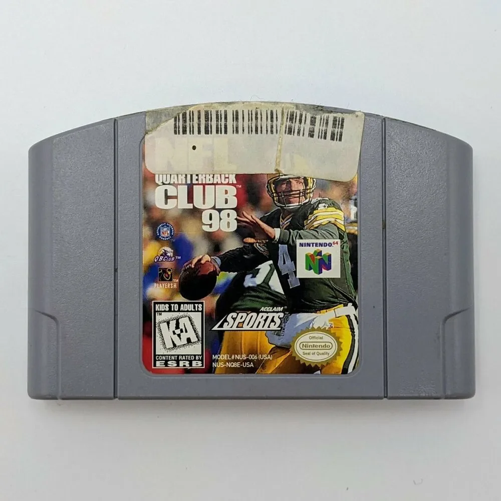 NFL Quarterback Club 98 (N64) - Loose with Box (Acclaim, 1997) Nintendo 64